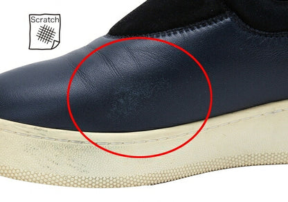 CELINE Slip-On Sneakers Navy Black Size 38