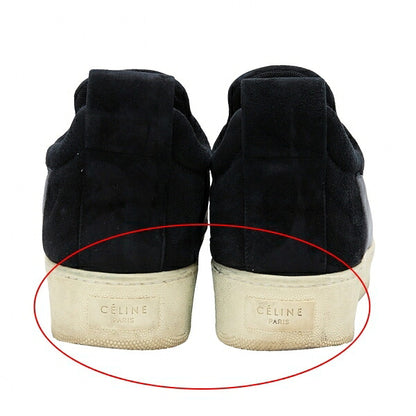 CELINE Slip-On Sneakers Navy Black Size 38