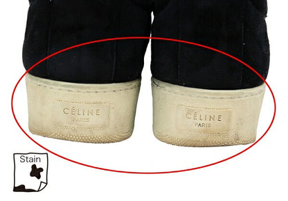 CELINE Slip-On Sneakers Navy Black Size 38