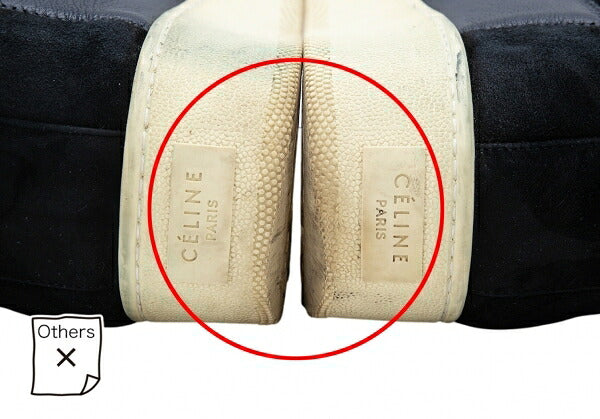 CELINE Slip-On Sneakers Navy Black Size 38
