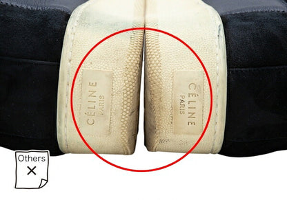 CELINE Slip-On Sneakers Navy Black Size 38