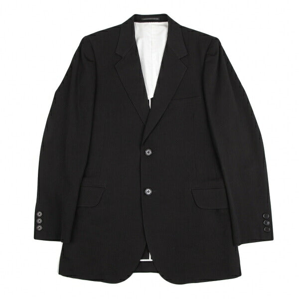 Y's for men Black Wool Gabardine Tailored Blazer Size 2