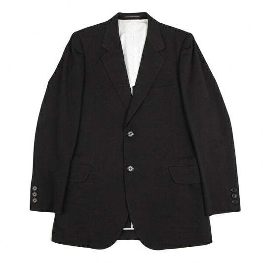Y's for men Black Wool Gabardine Tailored Blazer Size 2