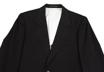 Y's for men Black Wool Gabardine Tailored Blazer Size 2
