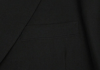 Y's for men Black Wool Gabardine Tailored Blazer Size 2