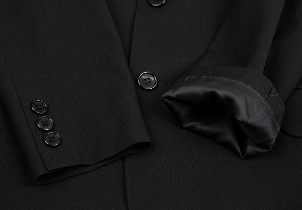 Y's for men Black Wool Gabardine Tailored Blazer Size 2