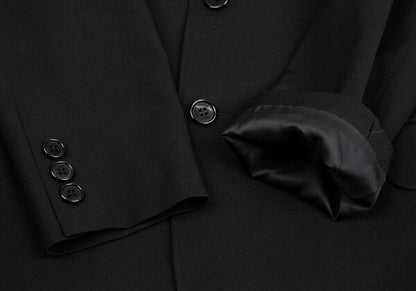 Y's for men Black Wool Gabardine Tailored Blazer Size 2
