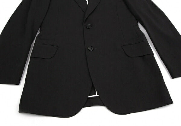Y's for men Black Wool Gabardine Tailored Blazer Size 2