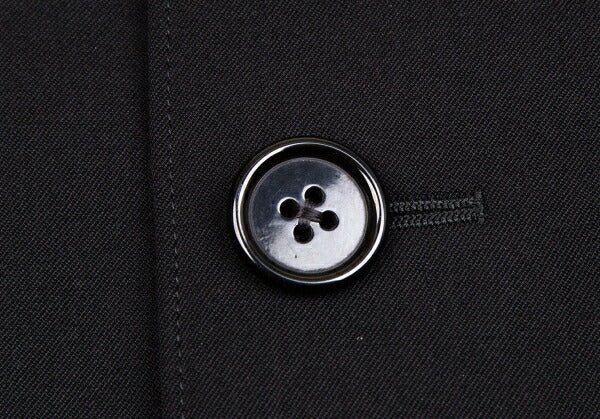 Y's for men Black Wool Gabardine Tailored Blazer Size 2