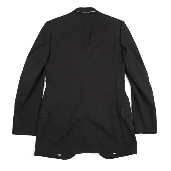 Y's for men Black Wool Gabardine Tailored Blazer Size 2