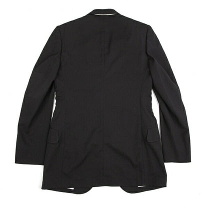 Y's for men Black Wool Gabardine Tailored Blazer Size 2