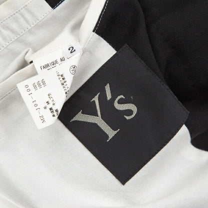 Y's for men Black Wool Gabardine Tailored Blazer Size 2
