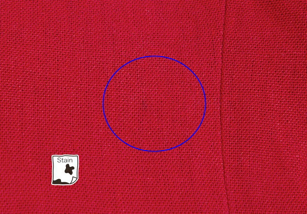 ISSEY MIYAKE Linen Floral Panel Collarless Jacket Red Size M