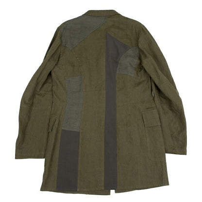 Yohji Yamamoto POUR HOMME 12SS Linen Jacket Green Size 4