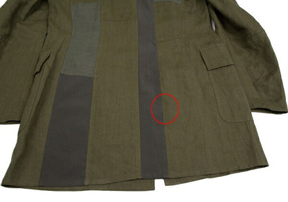 Yohji Yamamoto POUR HOMME 12SS Linen Jacket Green Size 4