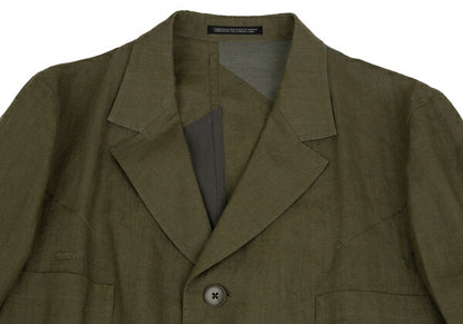 Yohji Yamamoto POUR HOMME 12SS Linen Jacket Green Size 4