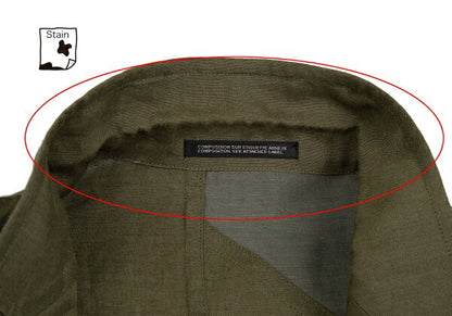 Yohji Yamamoto POUR HOMME 12SS Linen Jacket Green Size 4