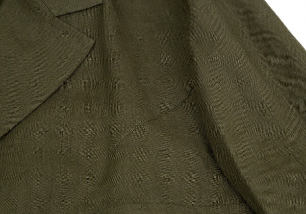 Yohji Yamamoto POUR HOMME 12SS Linen Jacket Green Size 4