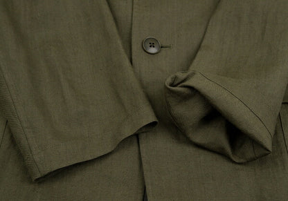 Yohji Yamamoto POUR HOMME 12SS Linen Jacket Green Size 4