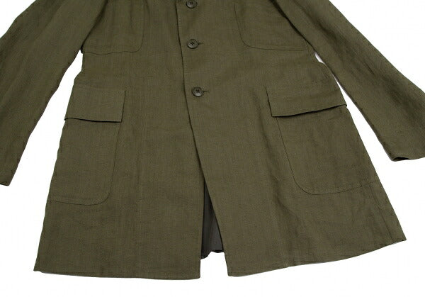 Yohji Yamamoto POUR HOMME 12SS Linen Jacket Green Size 4