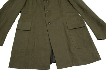 Yohji Yamamoto POUR HOMME 12SS Linen Jacket Green Size 4