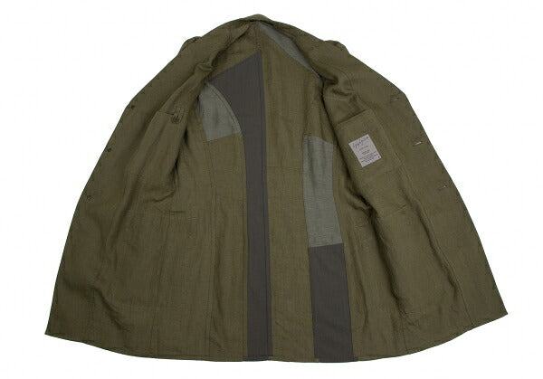 Yohji Yamamoto POUR HOMME 12SS Linen Jacket Green Size 4