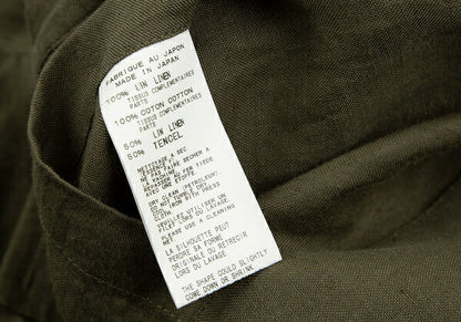 Yohji Yamamoto POUR HOMME 12SS Linen Jacket Green Size 4