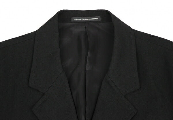 Y's for men Black Wool Gabardine Long Jacket Size 3