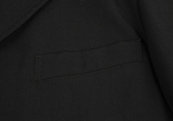 Y's for men Black Wool Gabardine Long Jacket Size 3