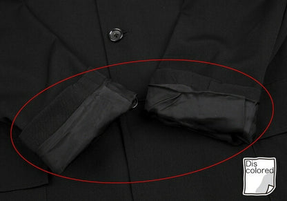Y's for men Black Wool Gabardine Long Jacket Size 3