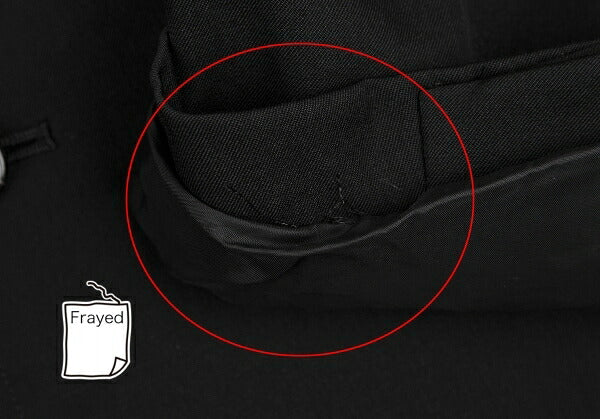 Y's for men Black Wool Gabardine Long Jacket Size 3