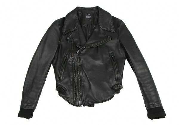 LIMI feu Cow Leather Double Rider Jacket Black Size S