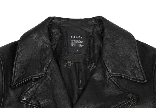 LIMI feu Cow Leather Double Rider Jacket Black Size S