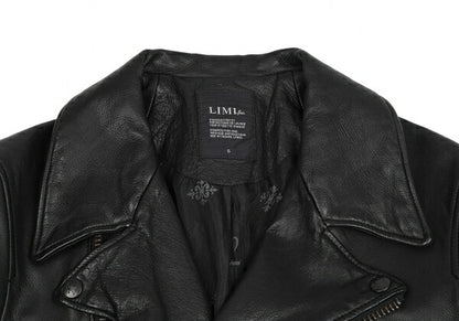 LIMI feu Cow Leather Double Rider Jacket Black Size S