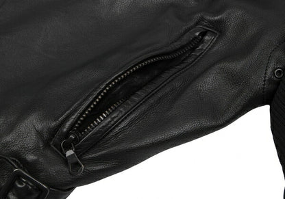 LIMI feu Cow Leather Double Rider Jacket Black Size S