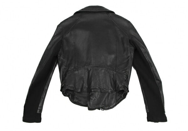 LIMI feu Cow Leather Double Rider Jacket Black Size S