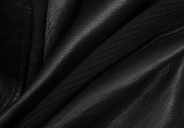 LIMI feu Cow Leather Double Rider Jacket Black Size S