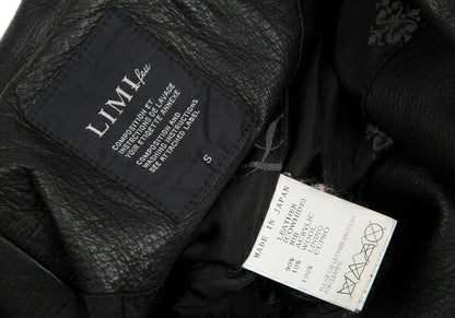 LIMI feu Cow Leather Double Rider Jacket Black Size S