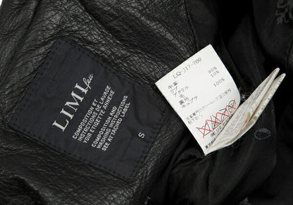 LIMI feu Cow Leather Double Rider Jacket Black Size S