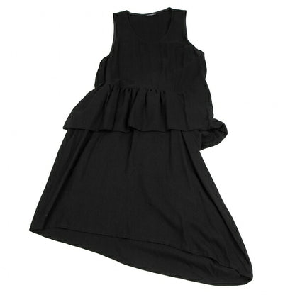LIMI feu Tucked Fold-Over Design Dress Black Size S