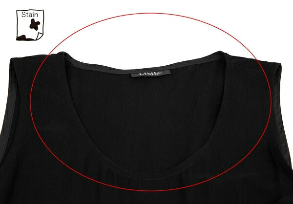 LIMI feu Tucked Fold-Over Design Dress Black Size S