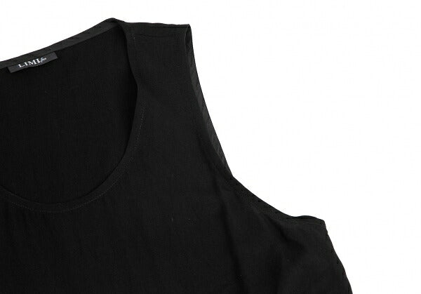 LIMI feu Tucked Fold-Over Design Dress Black Size S