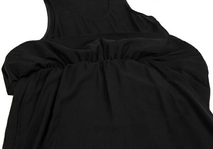 LIMI feu Tucked Fold-Over Design Dress Black Size S