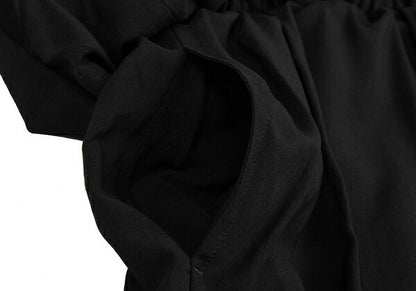 LIMI feu Tucked Fold-Over Design Dress Black Size S