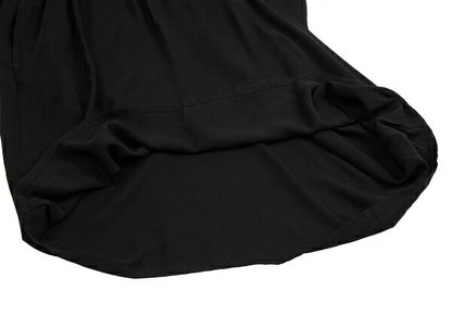 LIMI feu Tucked Fold-Over Design Dress Black Size S