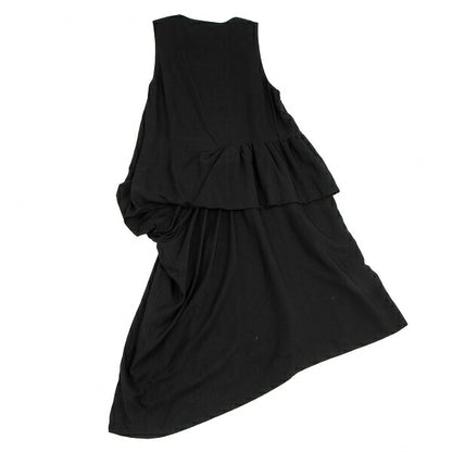 LIMI feu Tucked Fold-Over Design Dress Black Size S