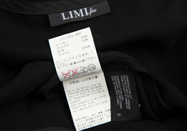 LIMI feu Tucked Fold-Over Design Dress Black Size S
