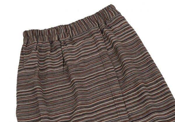 Plantation Border Jacquard Wrap Skirt Brown Multi Size M
