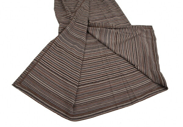 Plantation Border Jacquard Wrap Skirt Brown Multi Size M