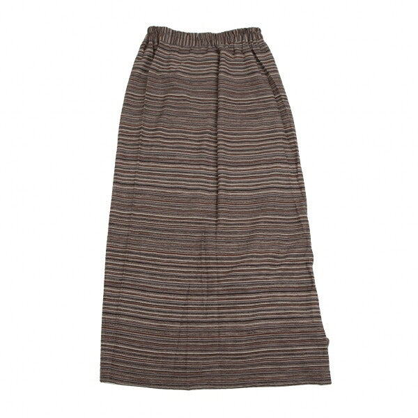 Plantation Border Jacquard Wrap Skirt Brown Multi Size M